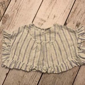 Toddler boho ruffle shirt